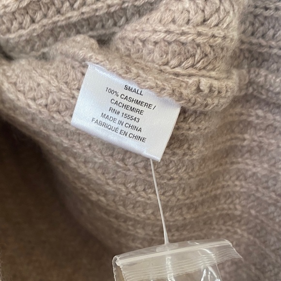 Sablyn 100% Cashmere Kingston Cozy Beige Women's Cardigan - Picture 4 of 6